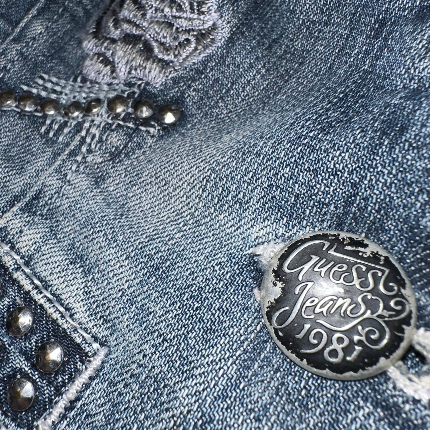 Y2k Guess Denim Vest