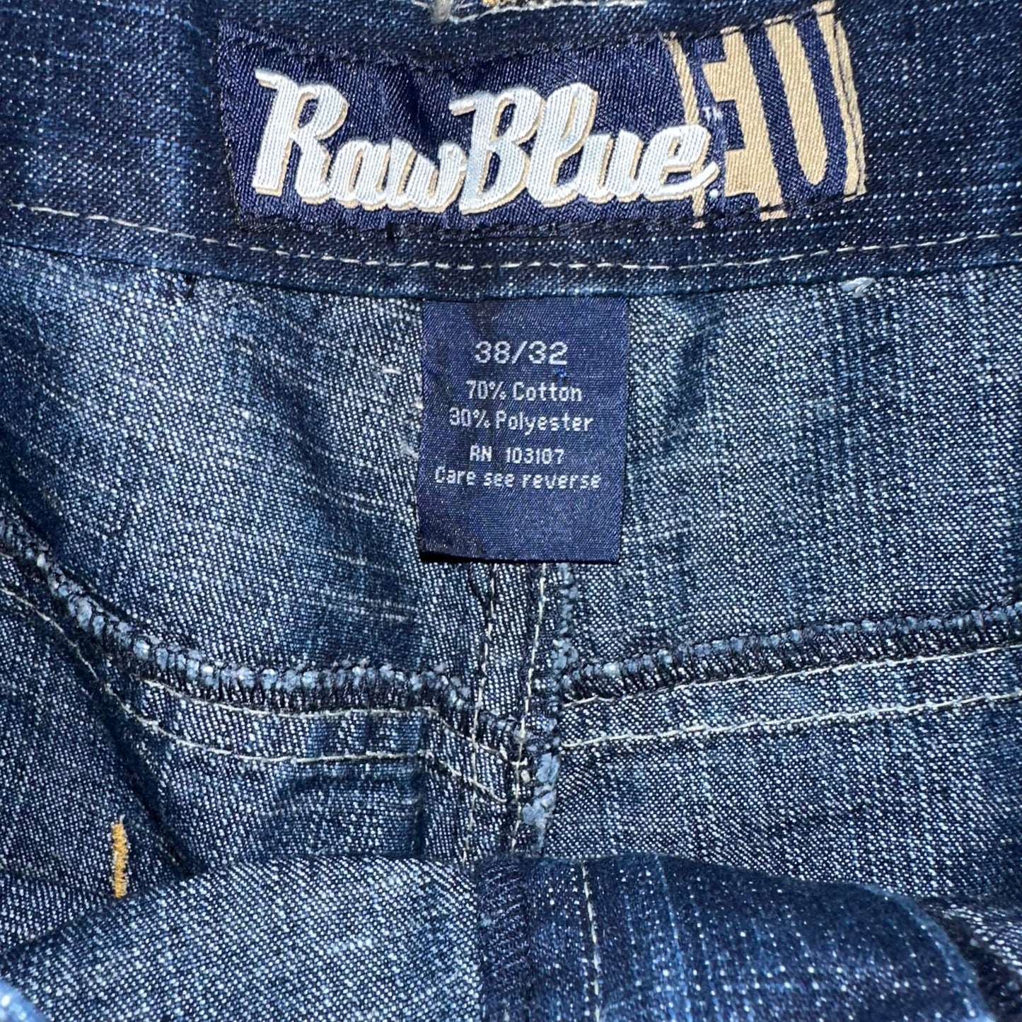 Raw Blue Baggy Jeans
