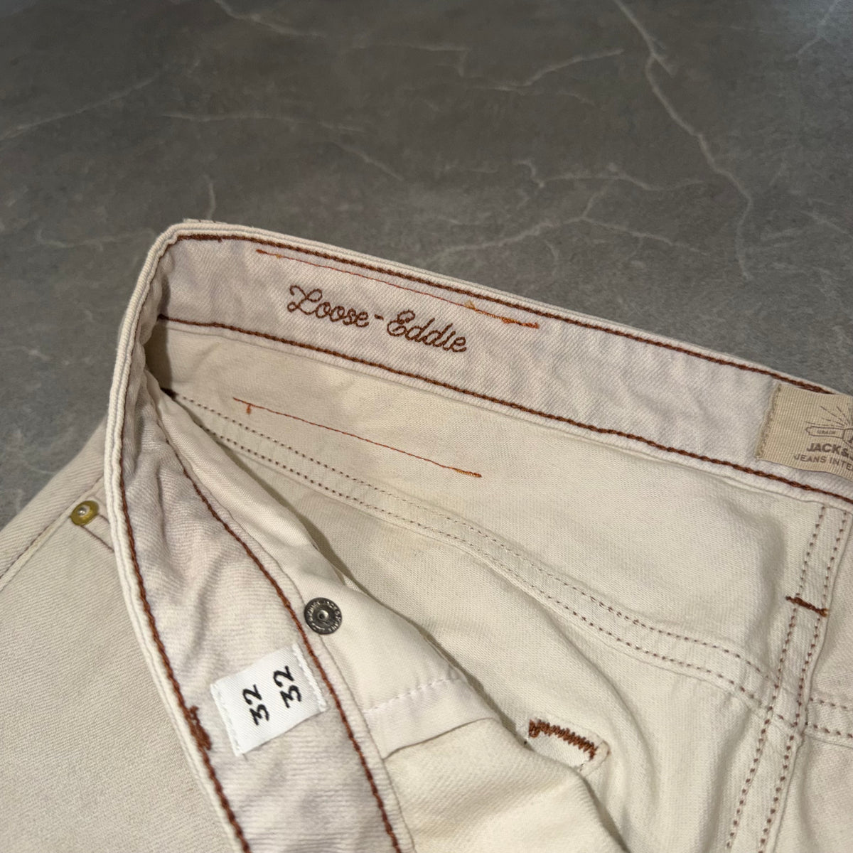 Jack & Jones Dessert Print Eddie Jeans