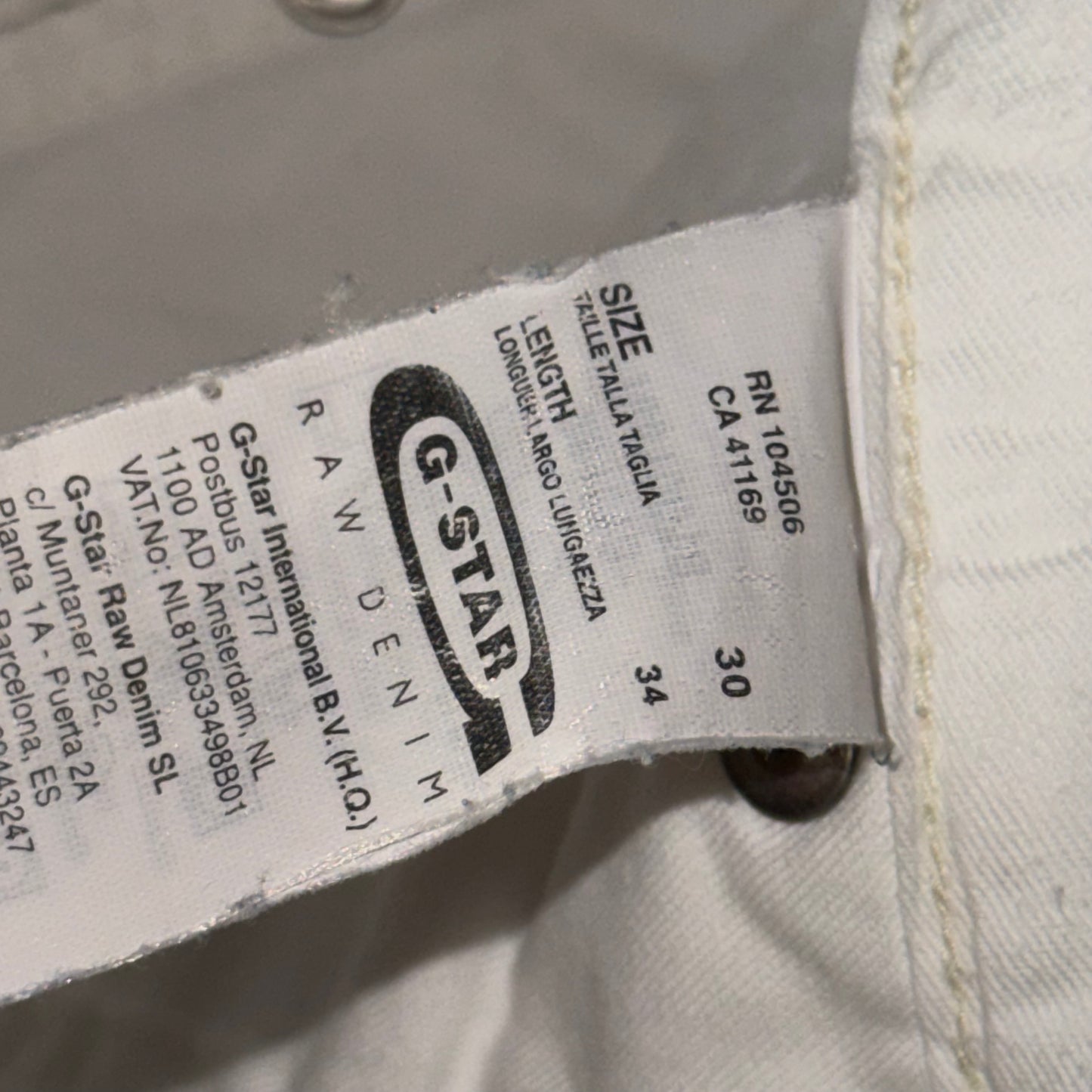 Vintage G-Star Raw Biker Pants
