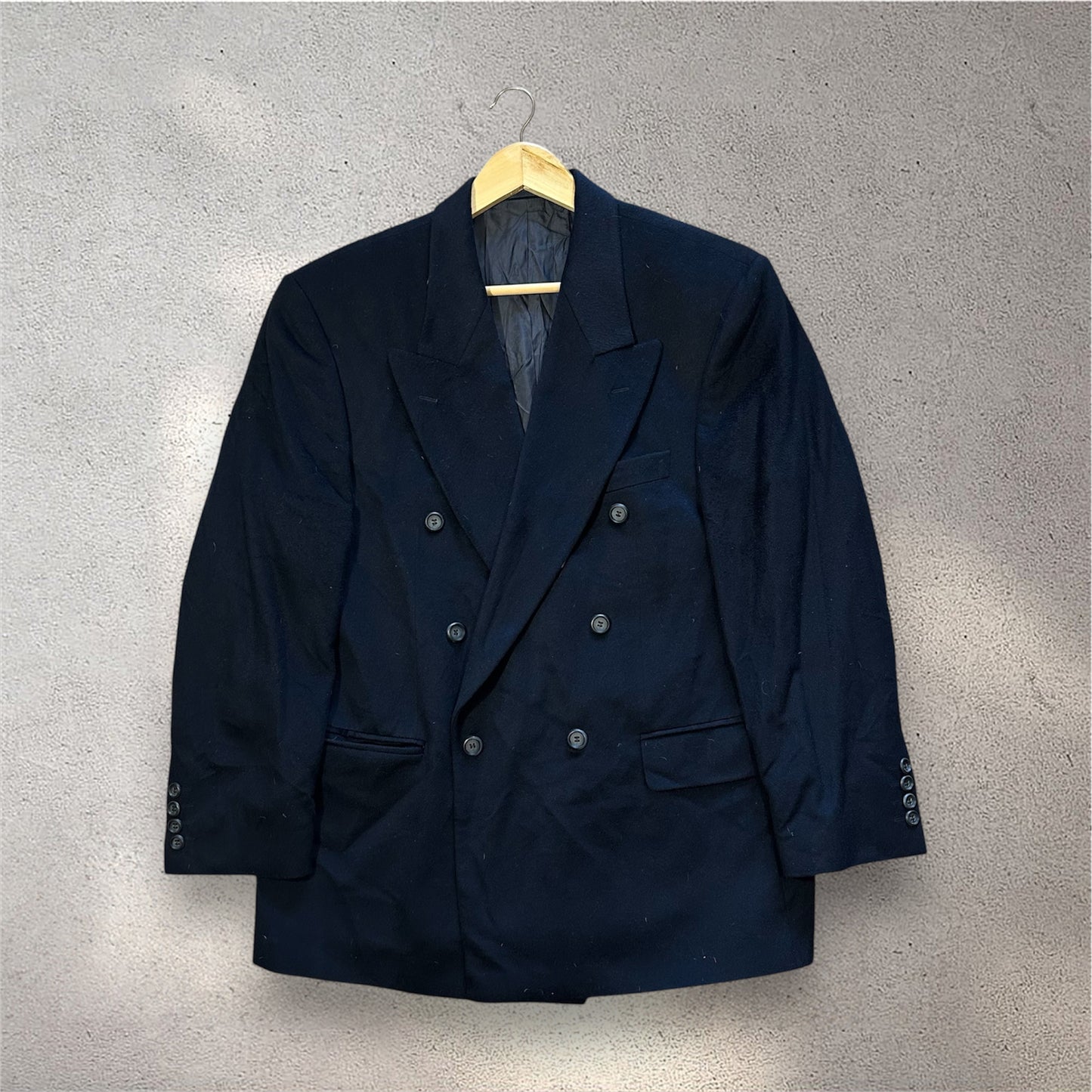 Loro Piana Double Breasted Navy Blazer