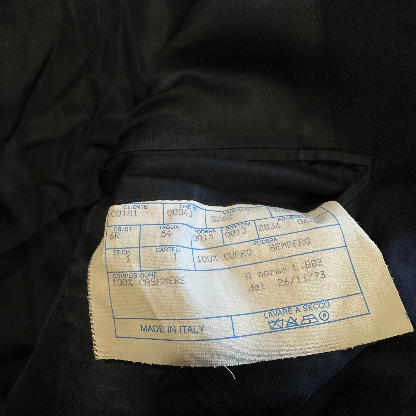 Vintage Loro Piana Double Breasted Navy Blazer