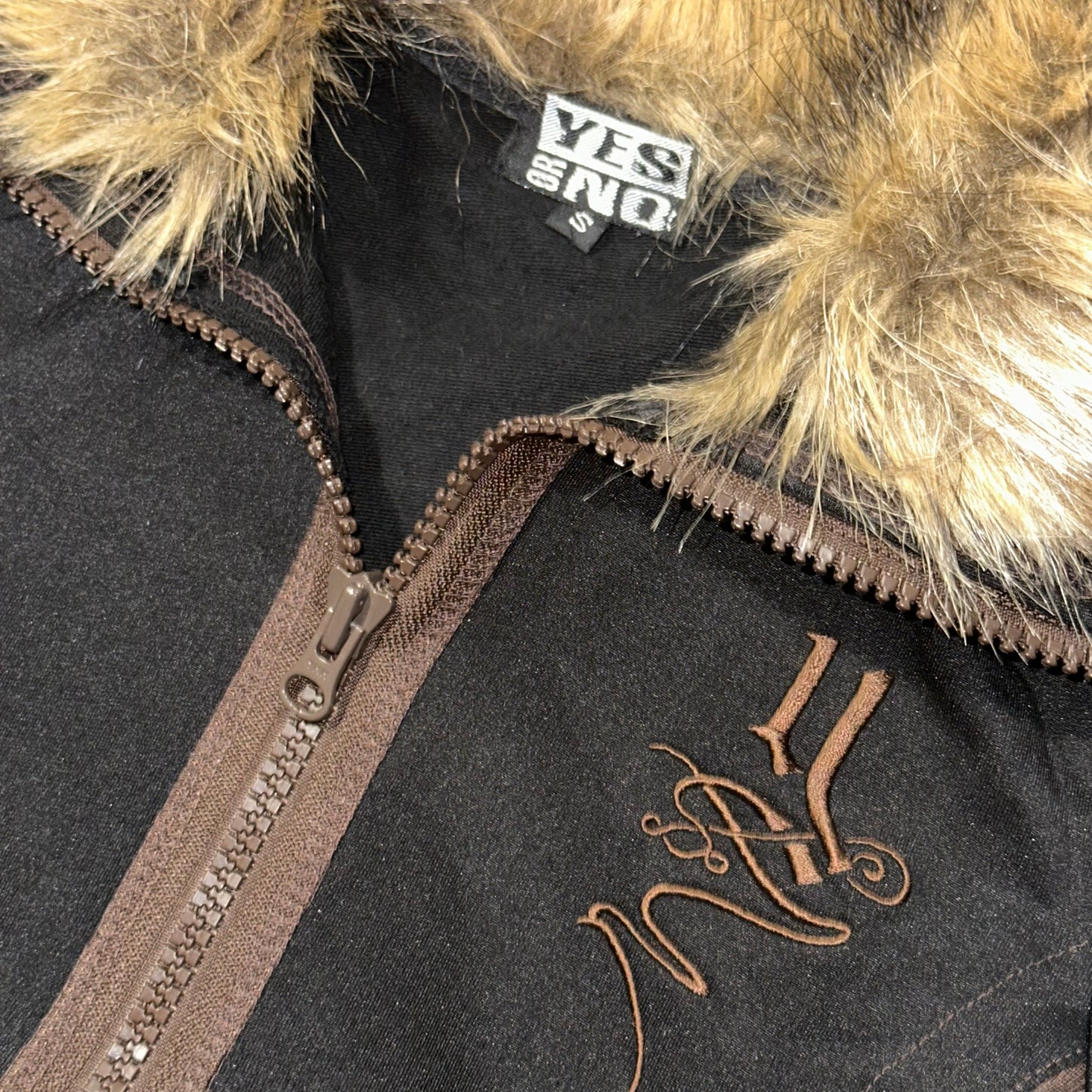 Y2k YESorNO Slim fit Zip-Up