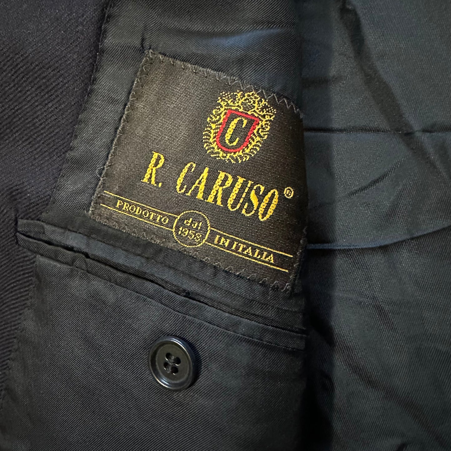 Vintage Loro Piana Double Breasted Navy Blazer