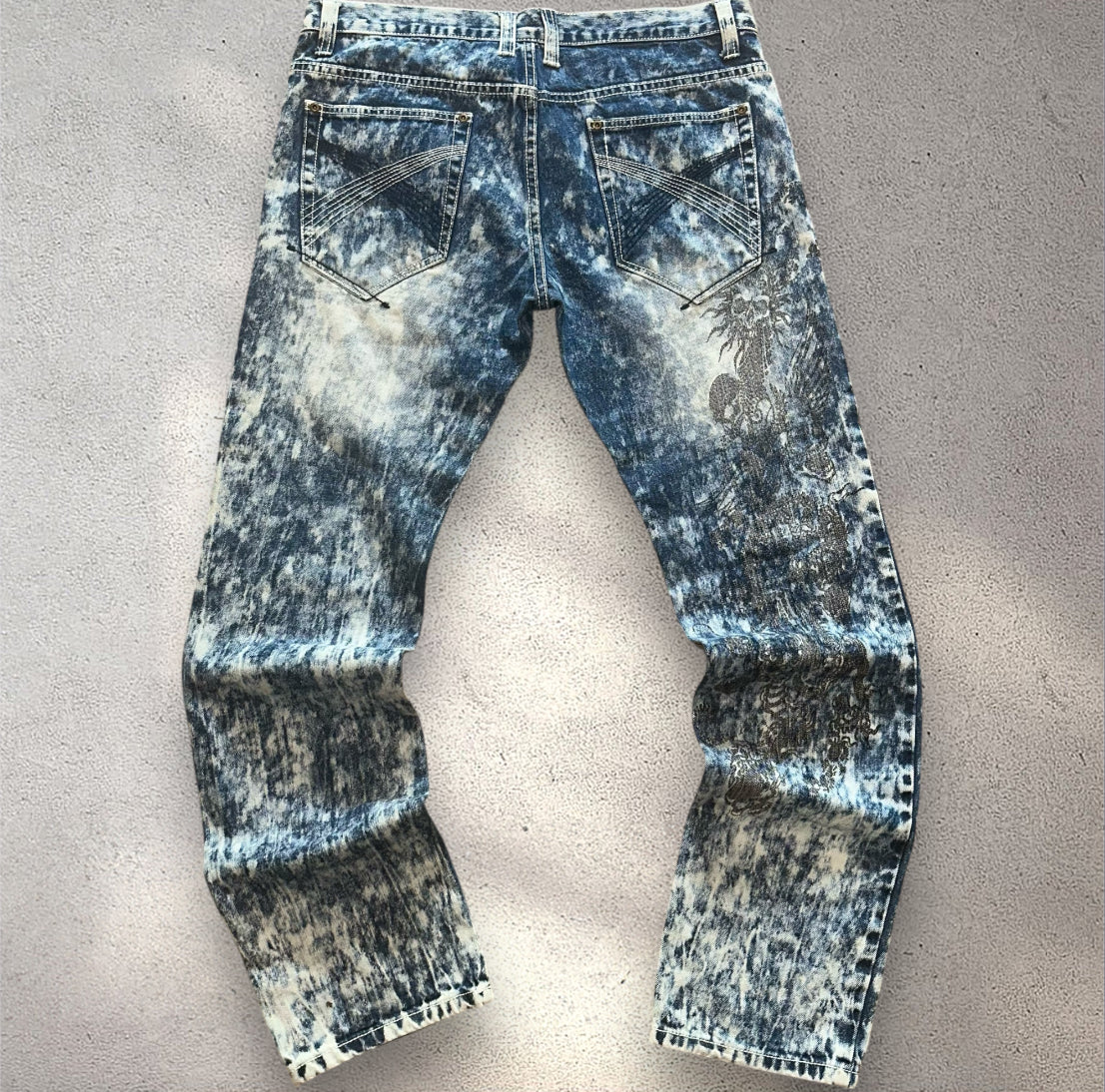 Rainbow Tattooed Jeans