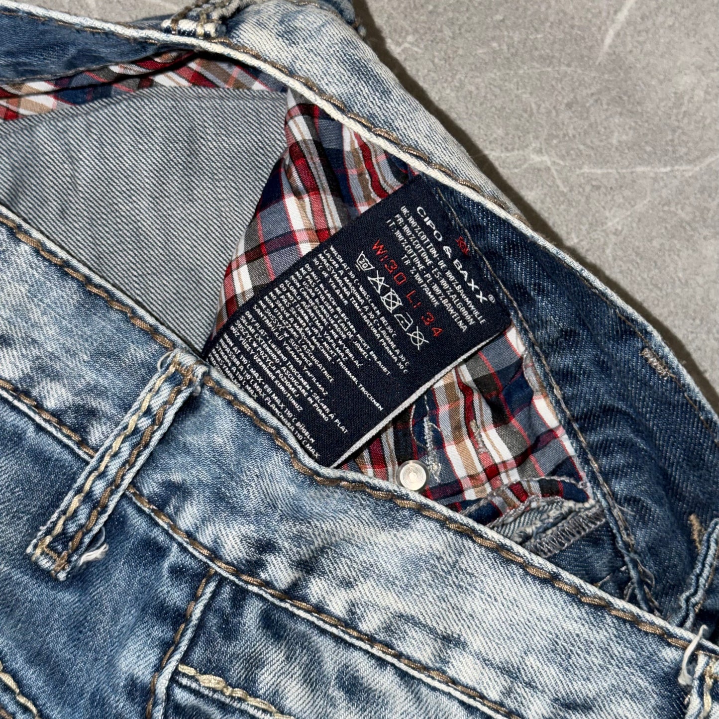 Y2k Cipo & Baxx Biker Jeans