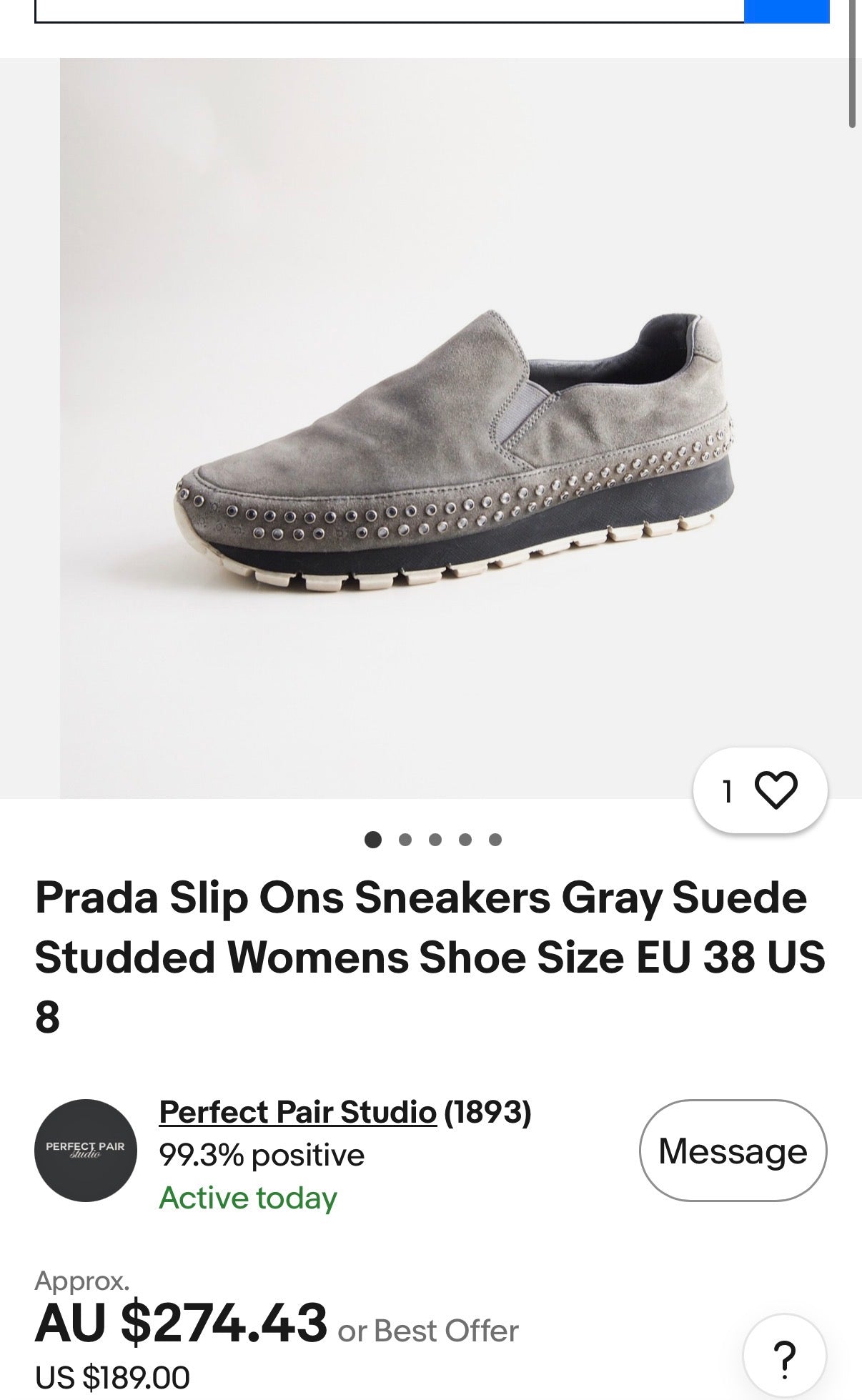 Prada Slip Ons wmns Sneakers