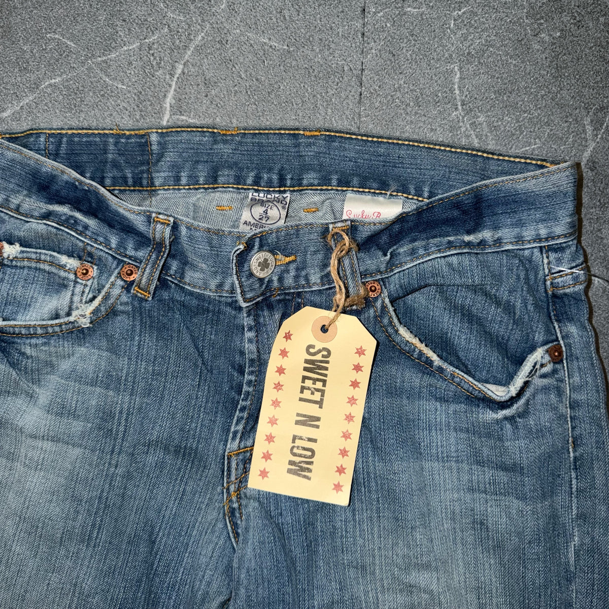 Y2k Lucky Brand “Lucky You” Flared Low Rise Jeans