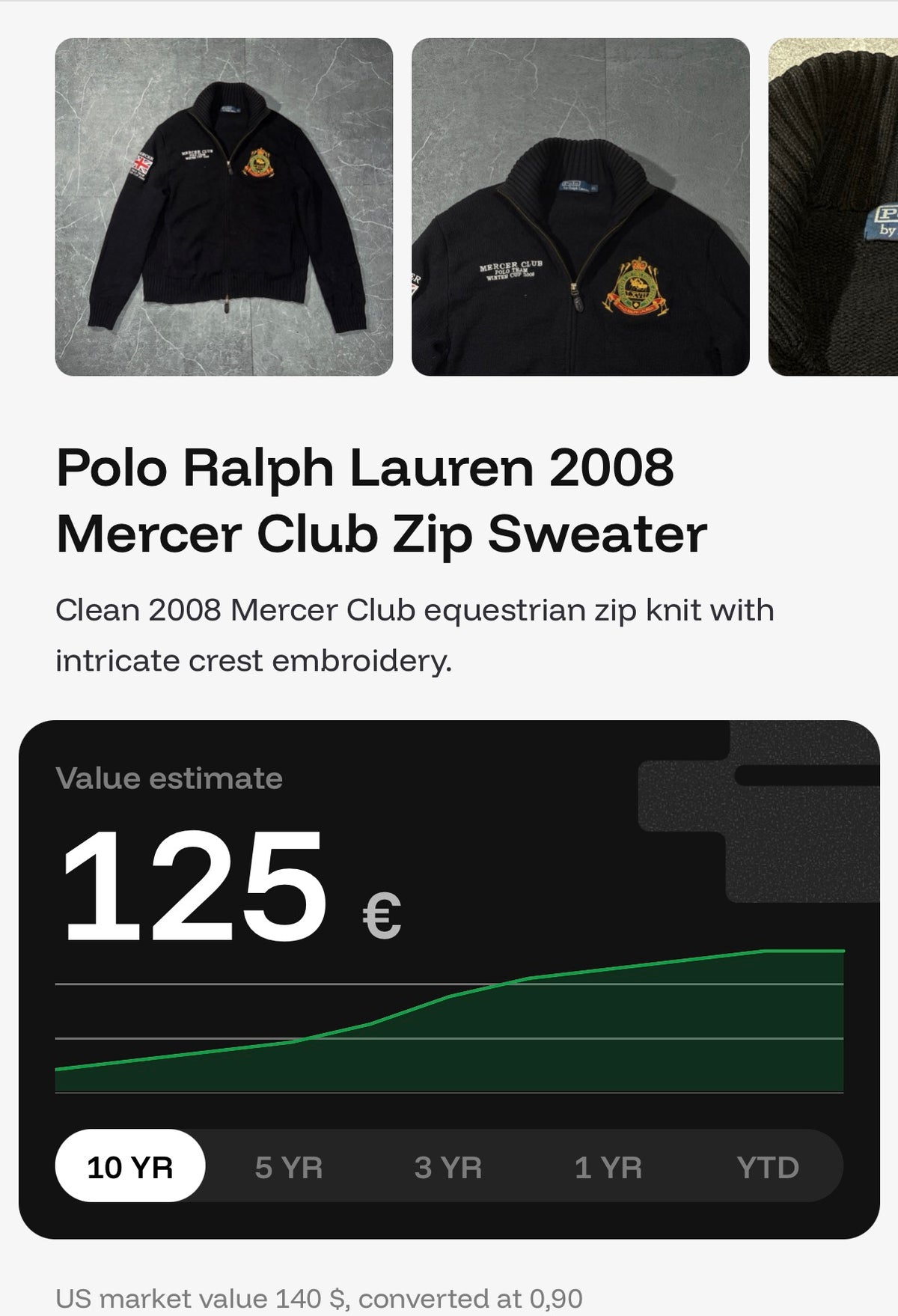 Ralph Lauren Mercer Club Zip Sweater