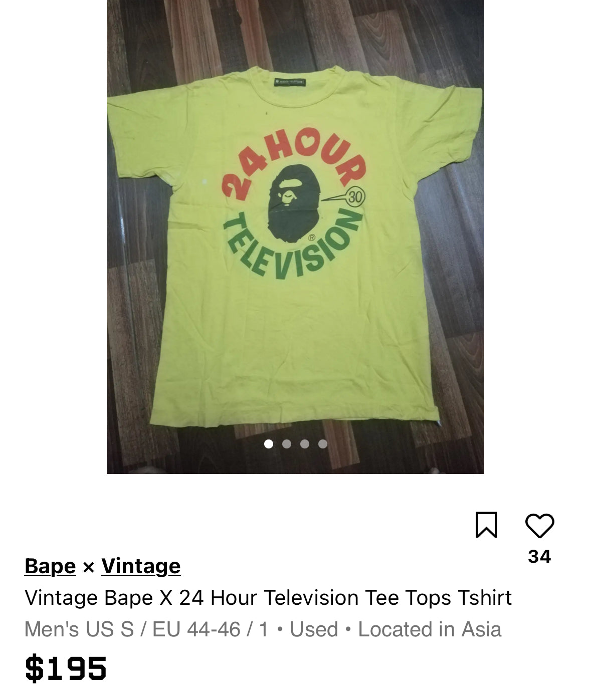 Bape 24 Hour Televison Tee