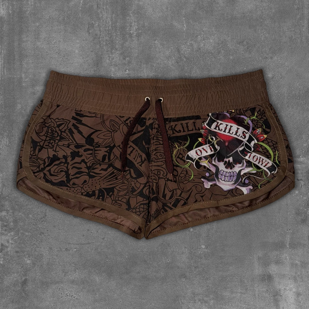 Y2k Ed Hardy Wmns Shorts