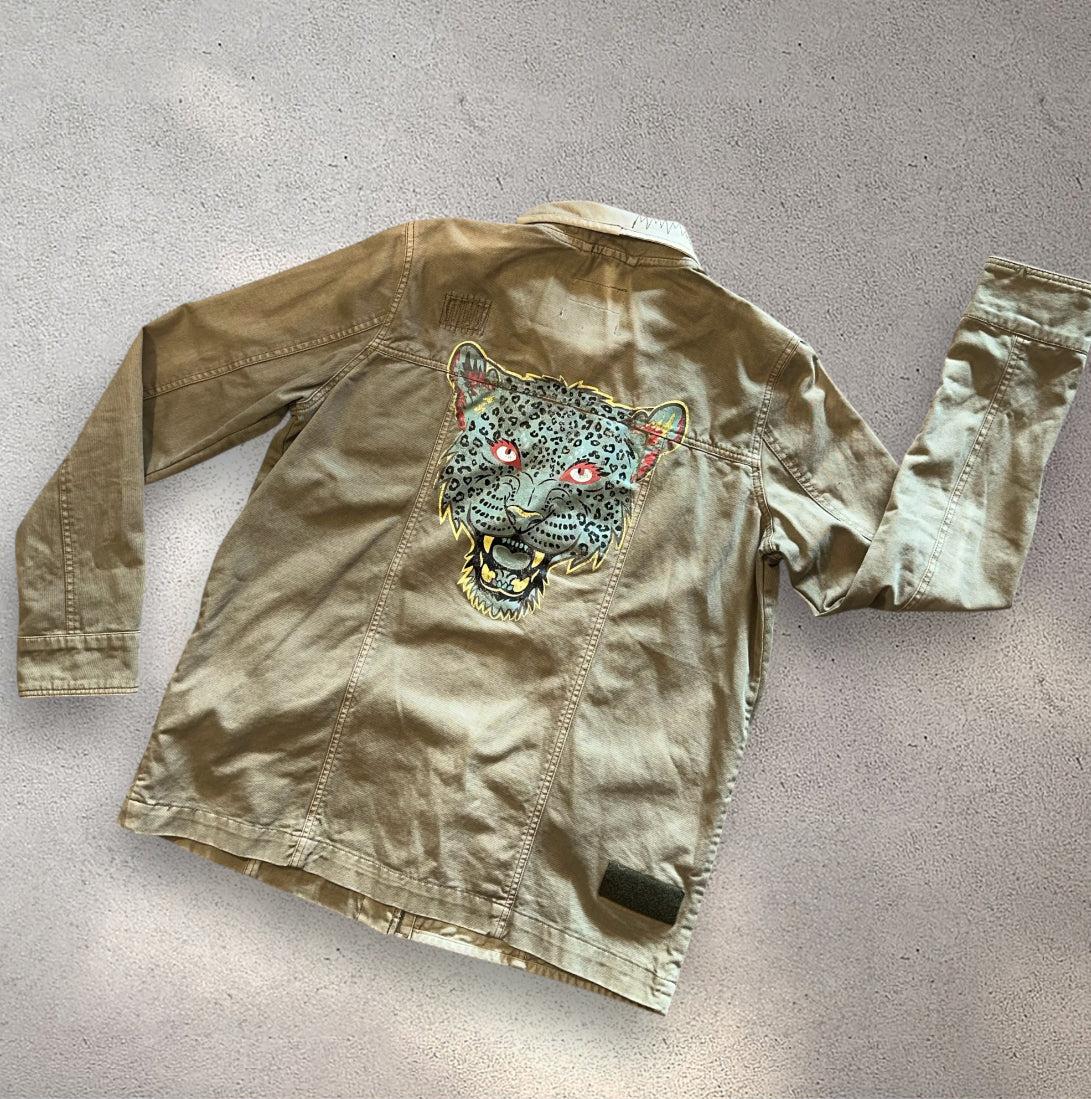 Jungle Staff work washed effect jacket