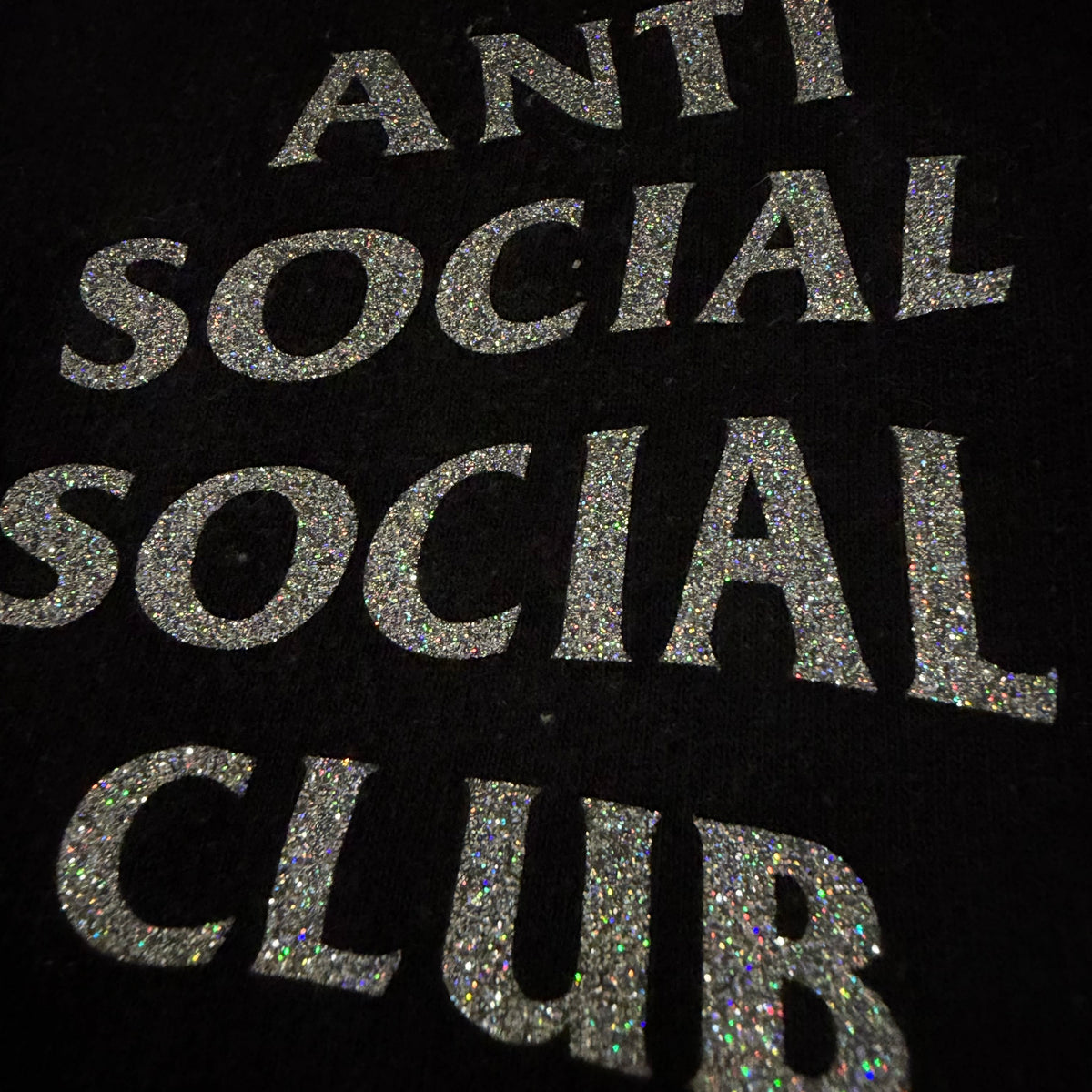 Anti Social Social Club Glitter Hoodie