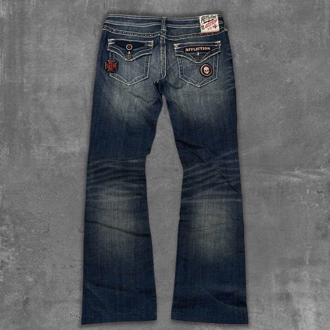 RARE Affliction Flared Jeans