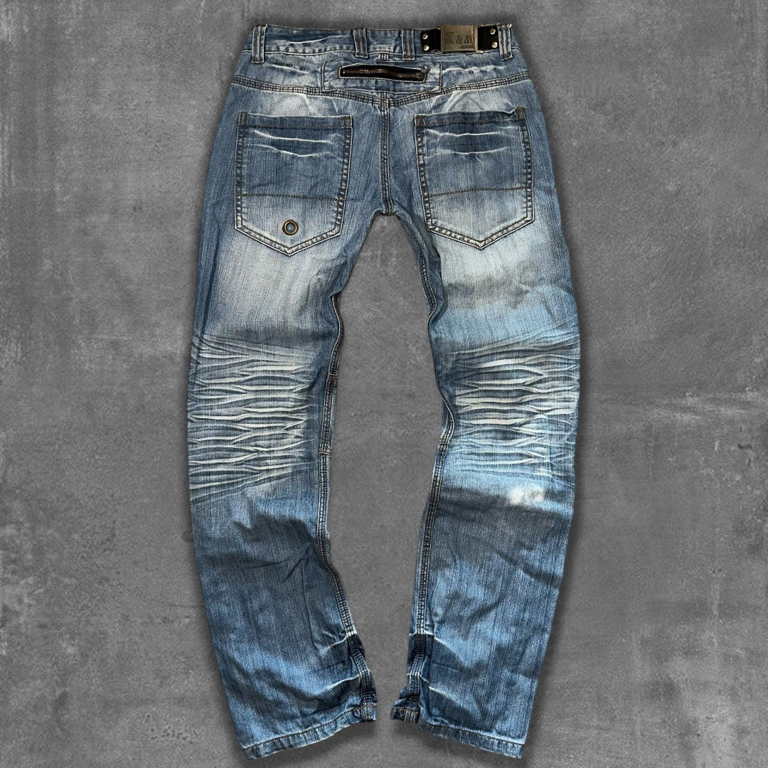 Y2k Kosmo Lupo Biker Jeans