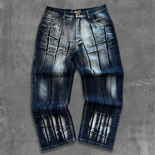 Raw Blue Baggy Jeans