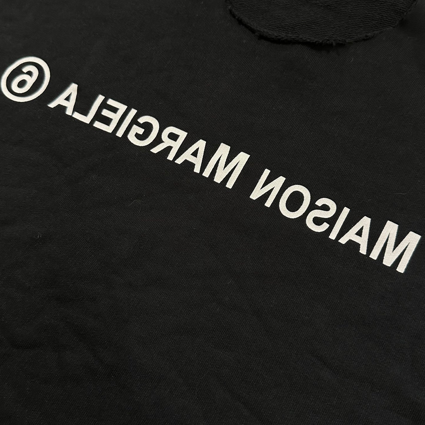 Maison Margiela Reversed Logo Cropped Sweater