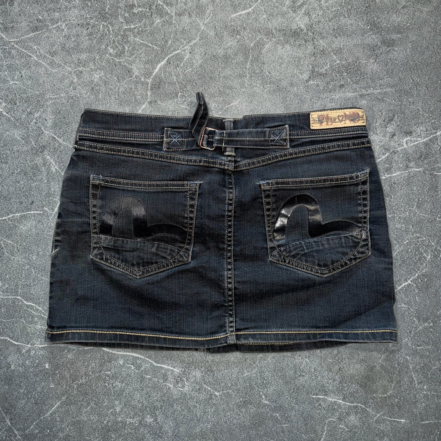 Y2k Evisu X Puma Skirt