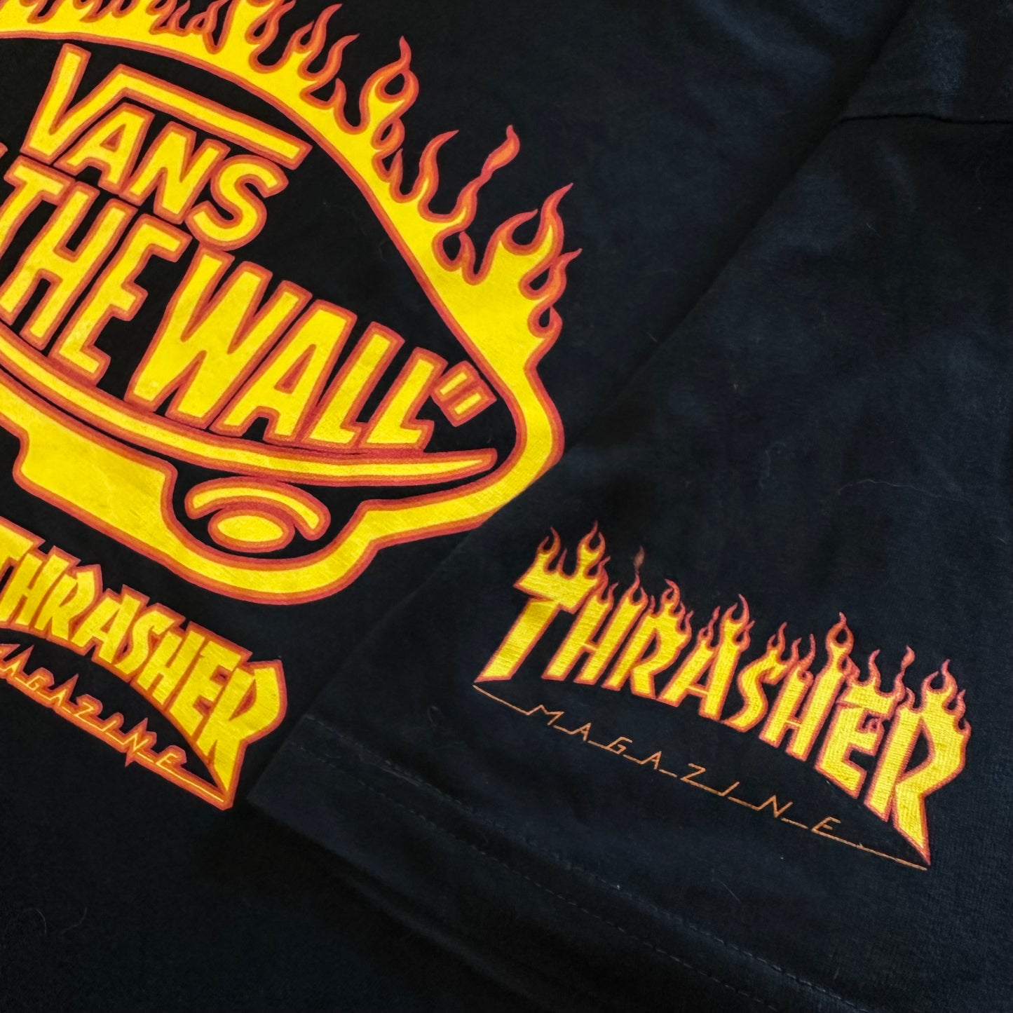 Vans X Thrasher Flame logo tee