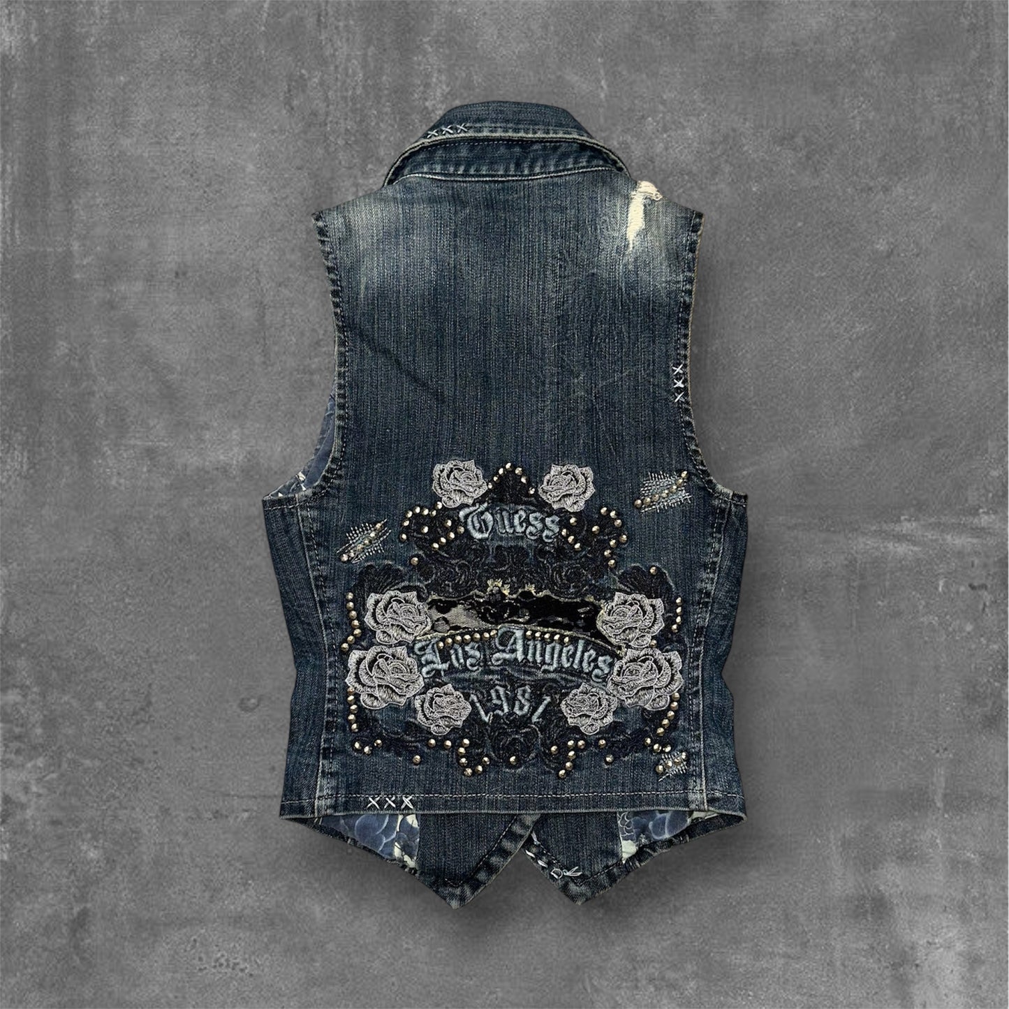 Y2k Guess Denim Vest