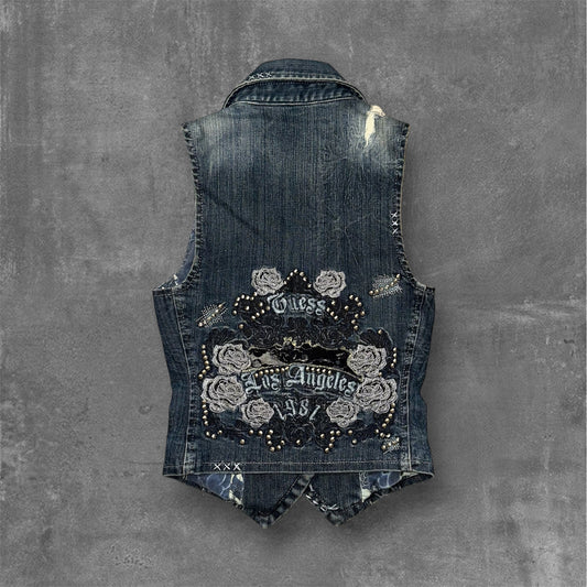Y2k Guess Denim Vest
