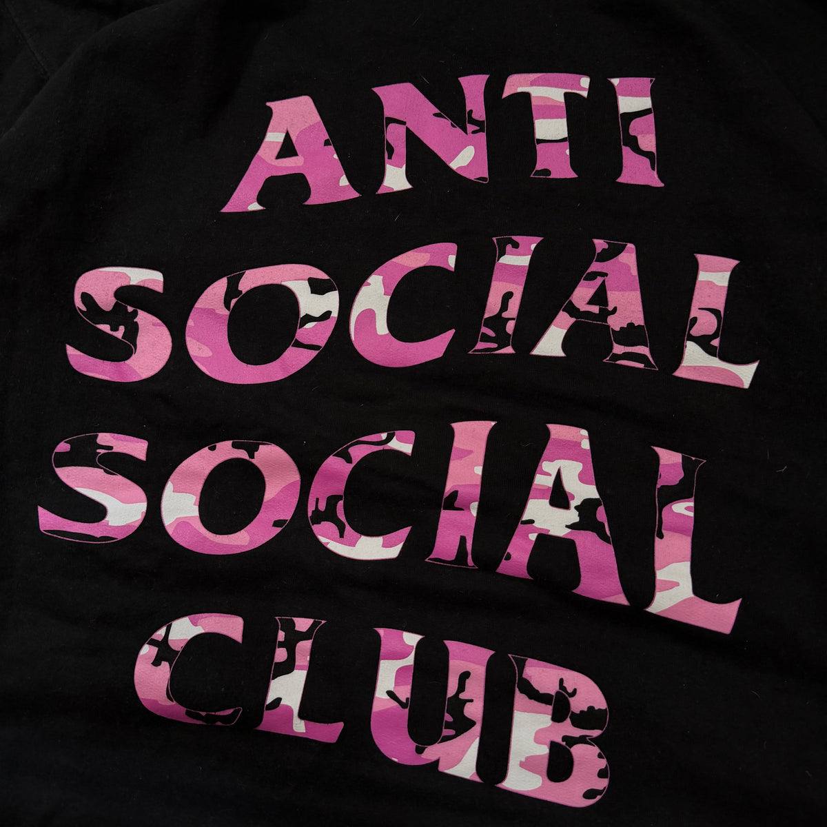 Anti Social Social Club Pink Camo Print Hoodie