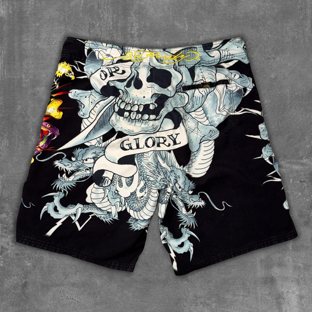 Y2k Ed Hardy BoardShorts