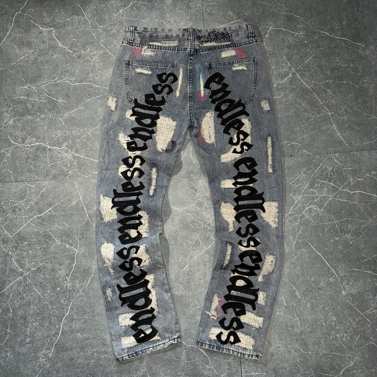 🔴Vlone X Endless Distressed Jeans