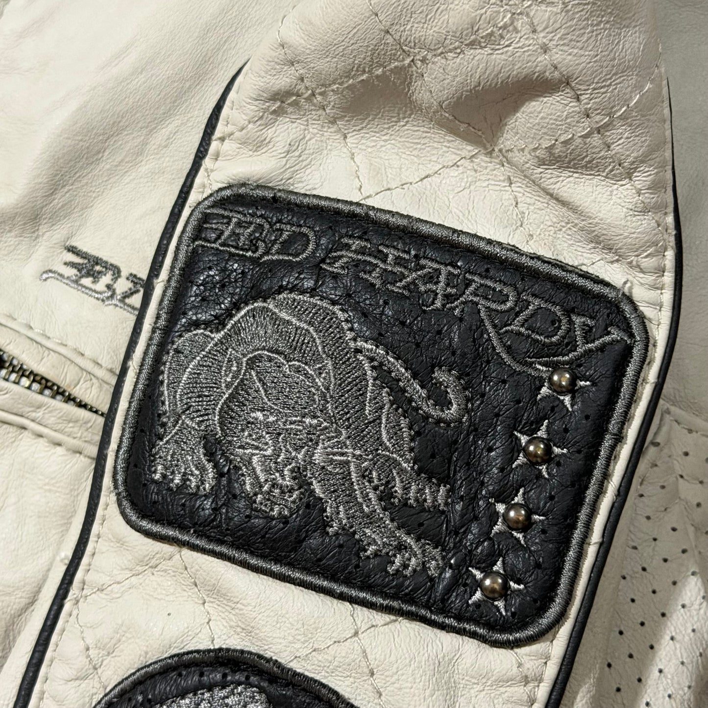 Y2k Ed Hardy Wmns Leather Jacket