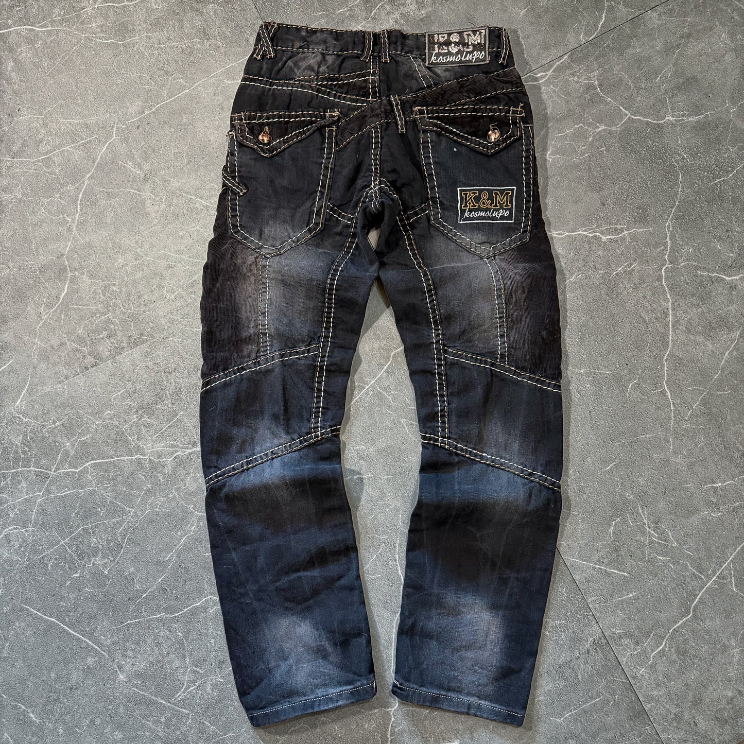 Y2k Kosmo Lupo Biker Jeans