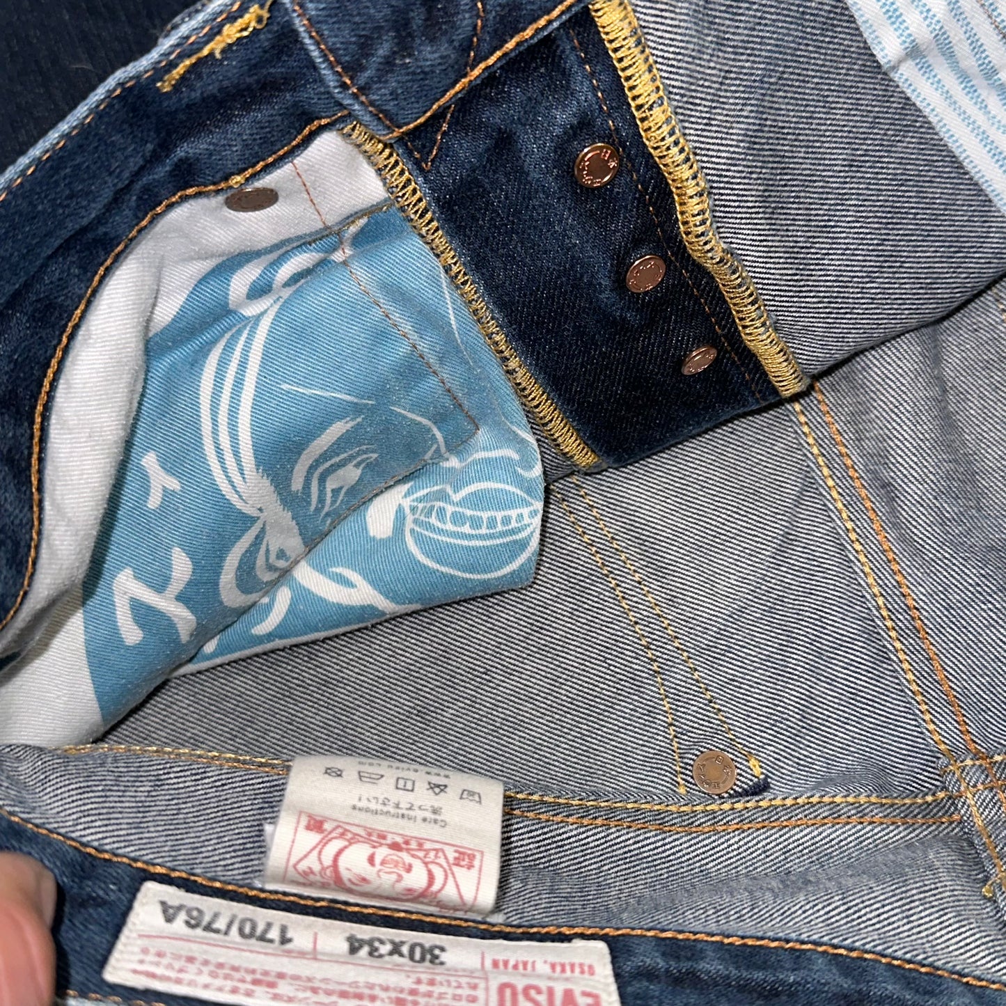 Evisu big logo jeans