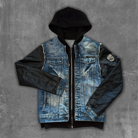 Cipo & Baxx Hooded Denim Jacket