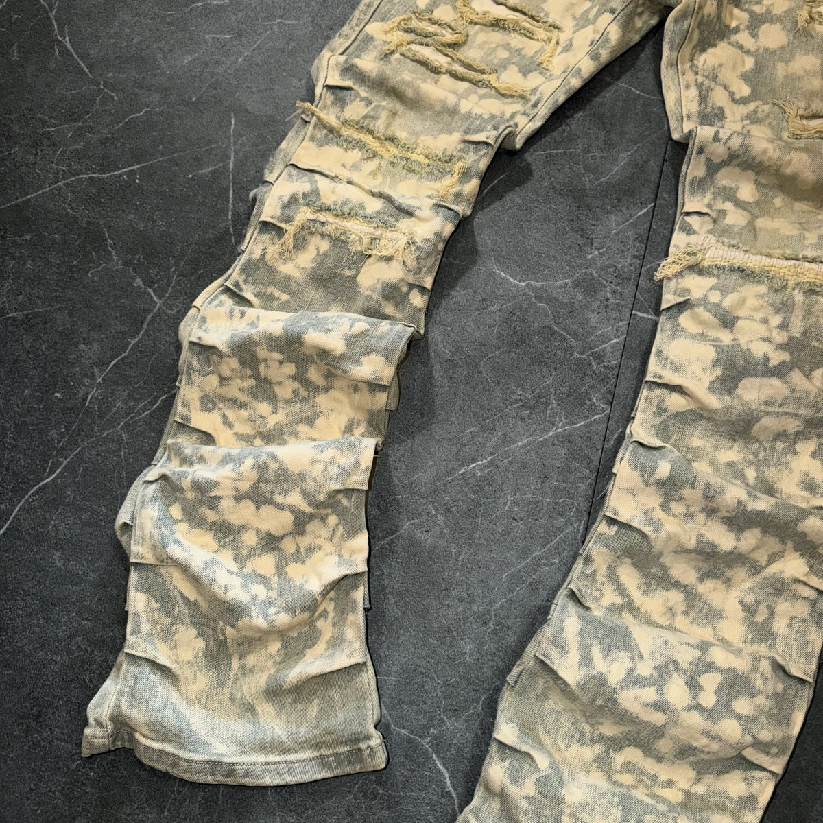 Smoke Rise Stacked Ripple Jeans