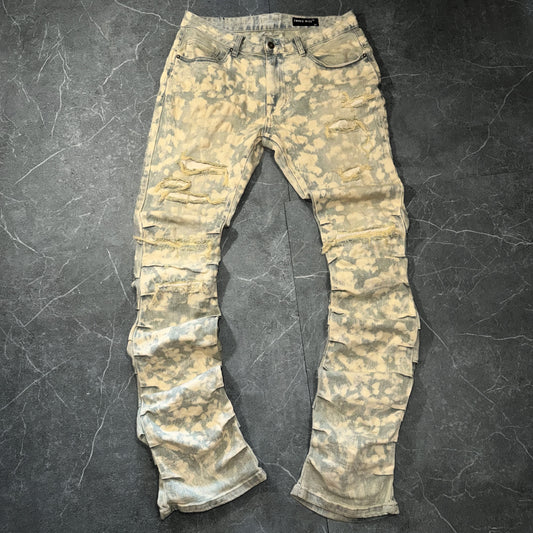 Smoke Rise Stacked Ripple Jeans