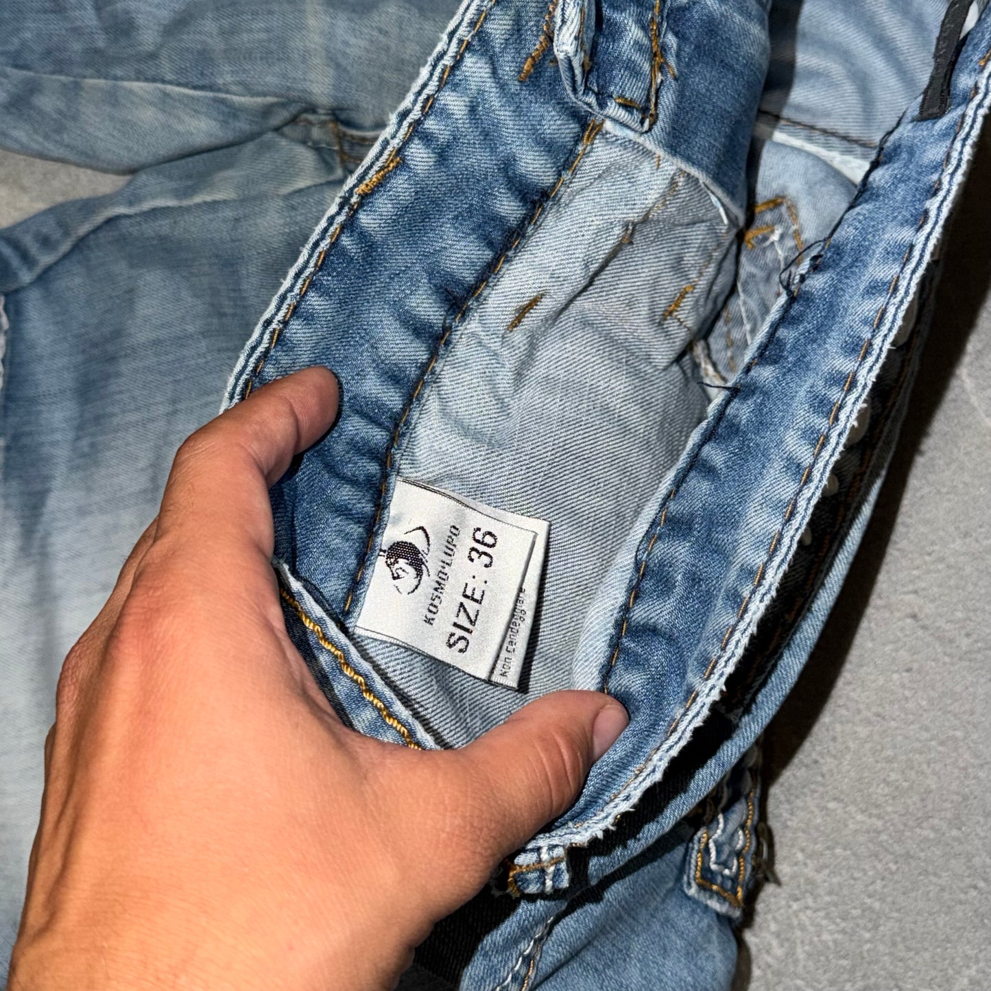 Y2k Kosmo Lupo Buker Jeans