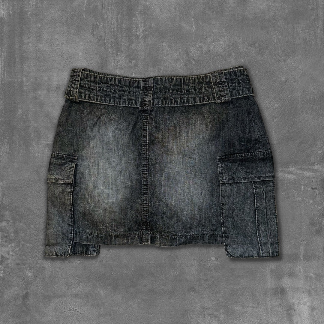 Y2k edc Mini Cargo skirt