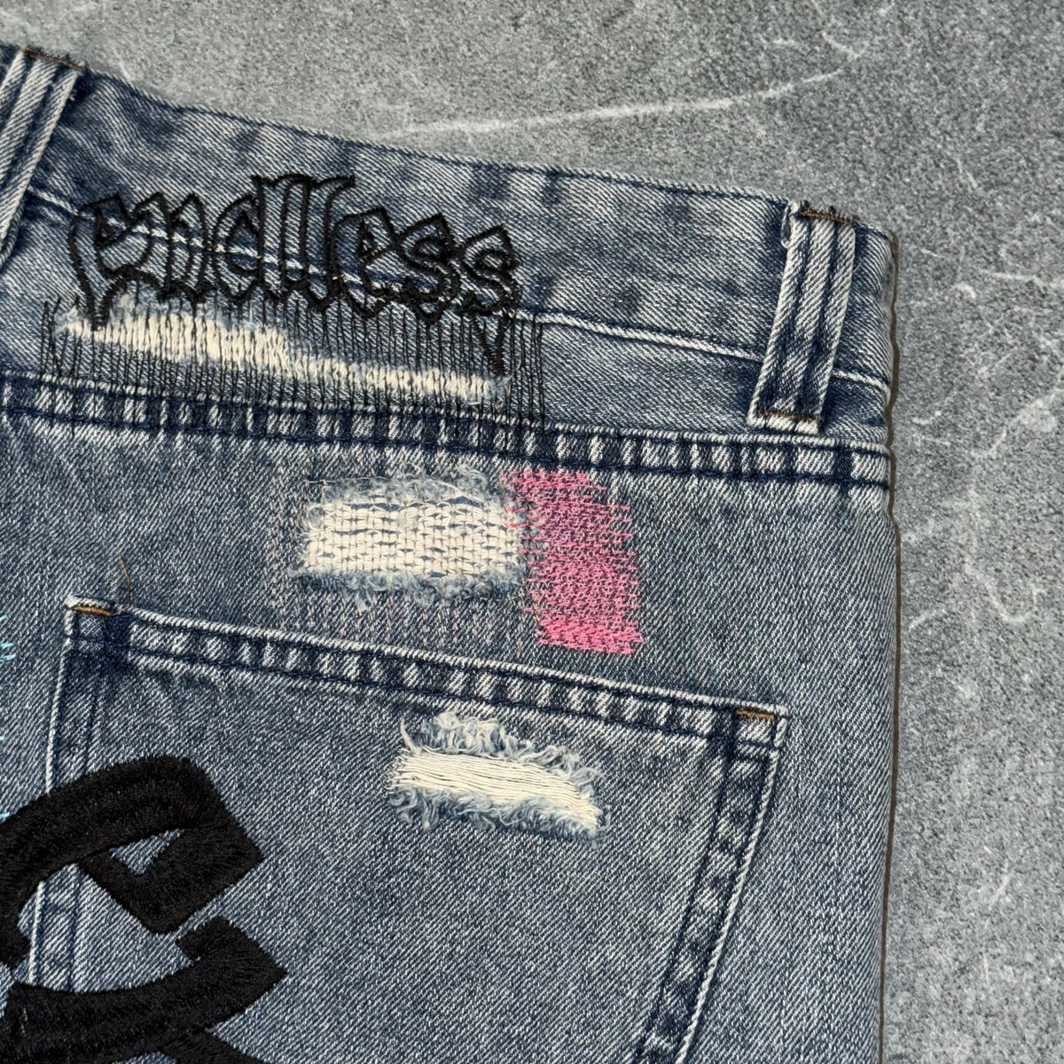 🔴Vlone X Endless Distressed Jeans