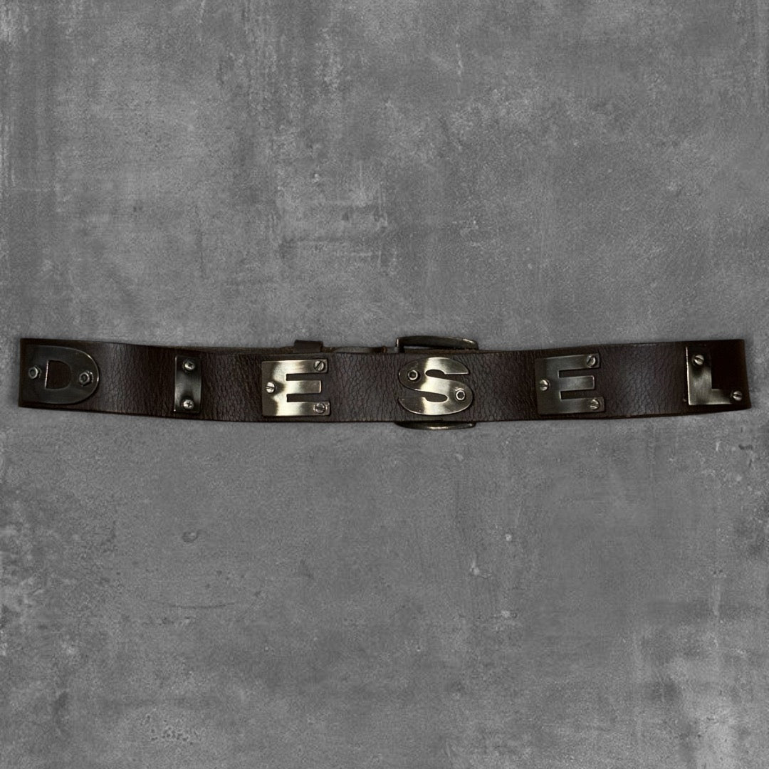 Vintage Diesel Leather Belt 110cm