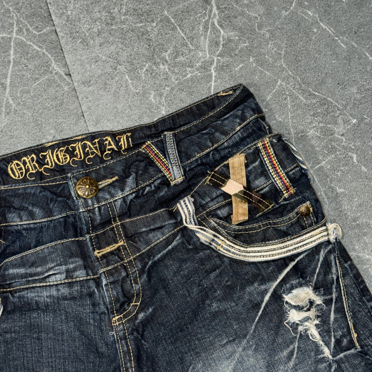 Y2k Unbranded Double Waist Bootcut Jeans
