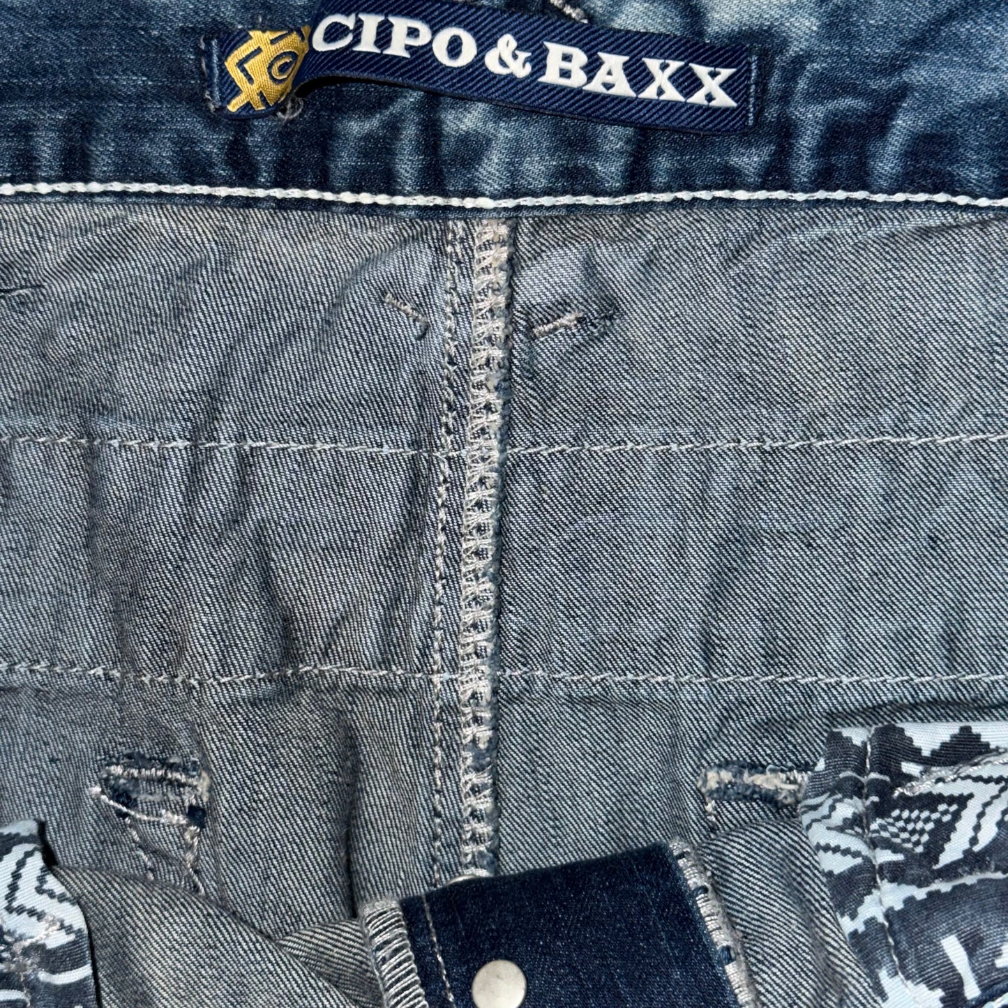 Y2k Cipo & Baxx Biker Jeans