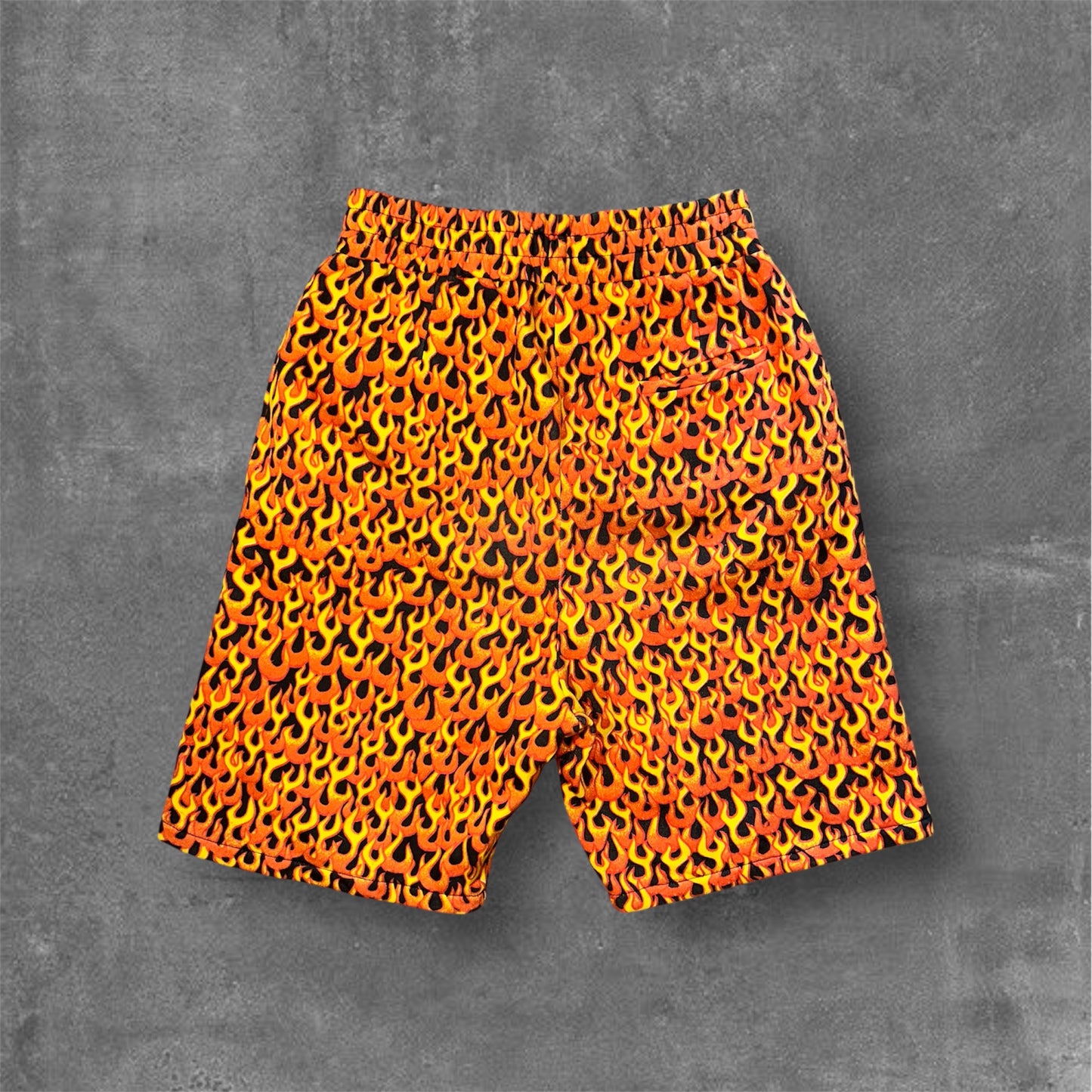 Mad House Flame heavy cotton shorts