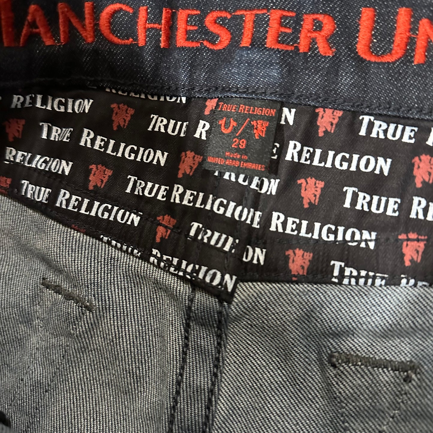 True Religion X Manchester United jeans