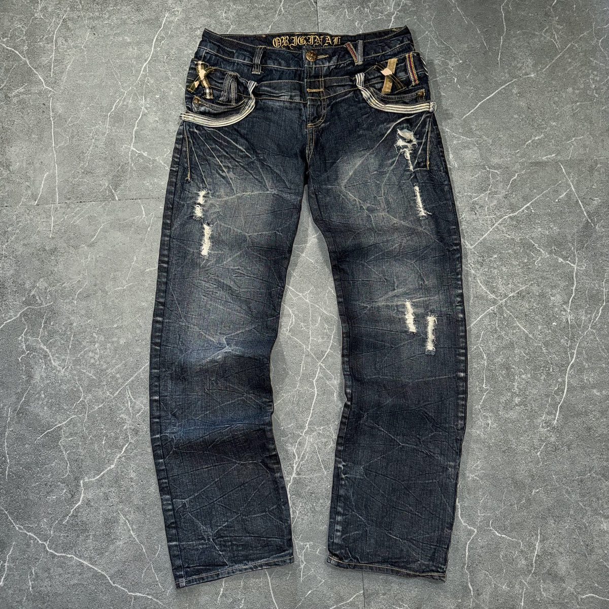 Y2k Unbranded Double Waist Bootcut Jeans