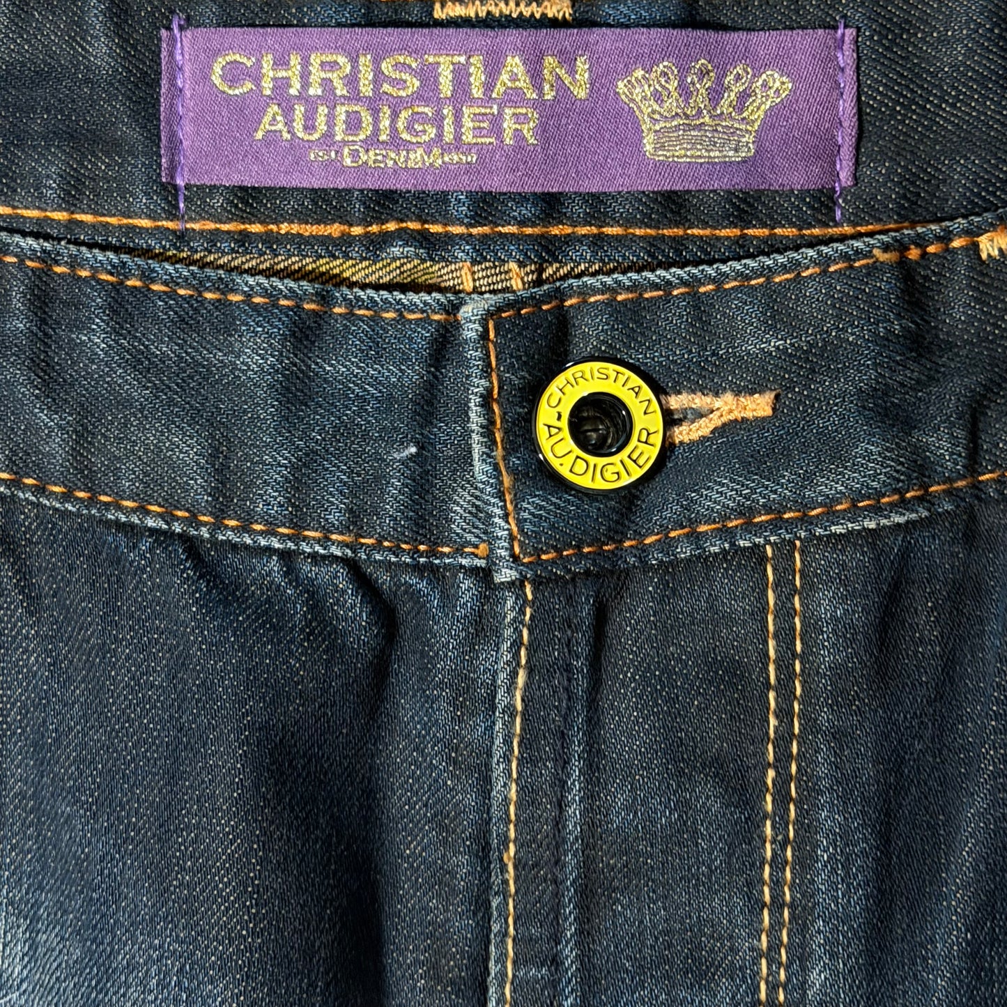 RARE Christian Audigier Day of the Dead Baggy Jeans
