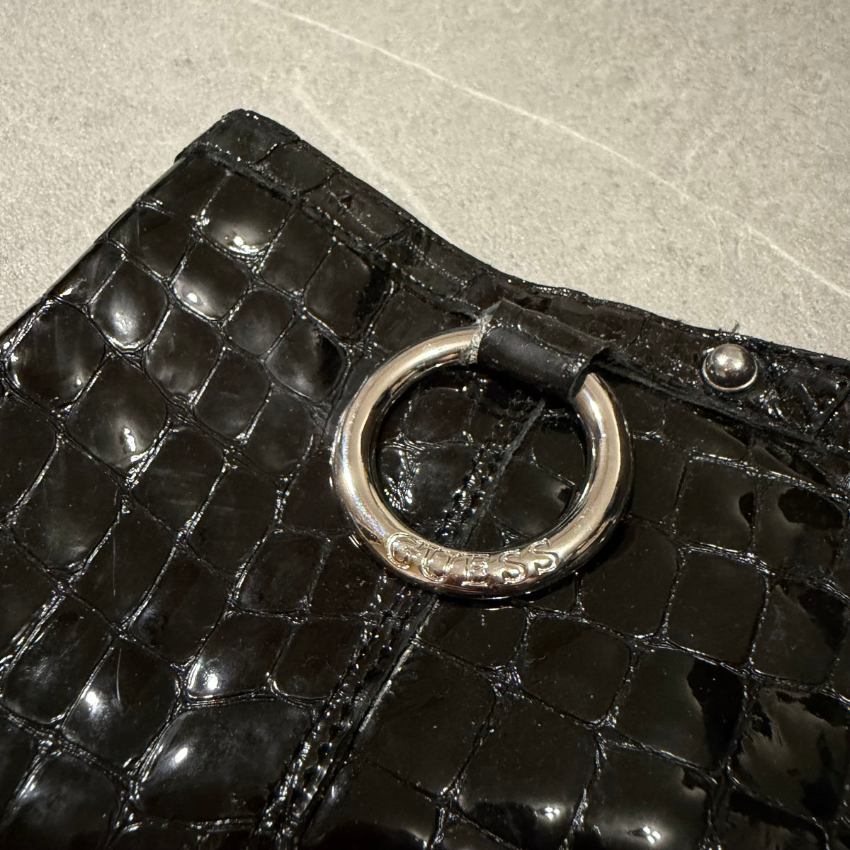 Guess by Marciano Crocodile Print High Boots [37]👠💅