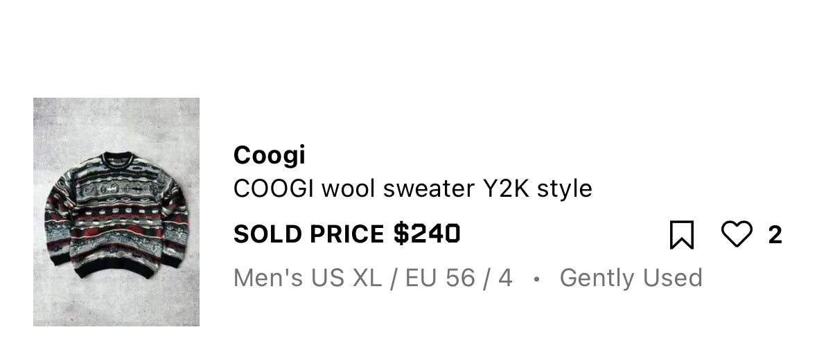 Vintage Coogi Wool Sweater