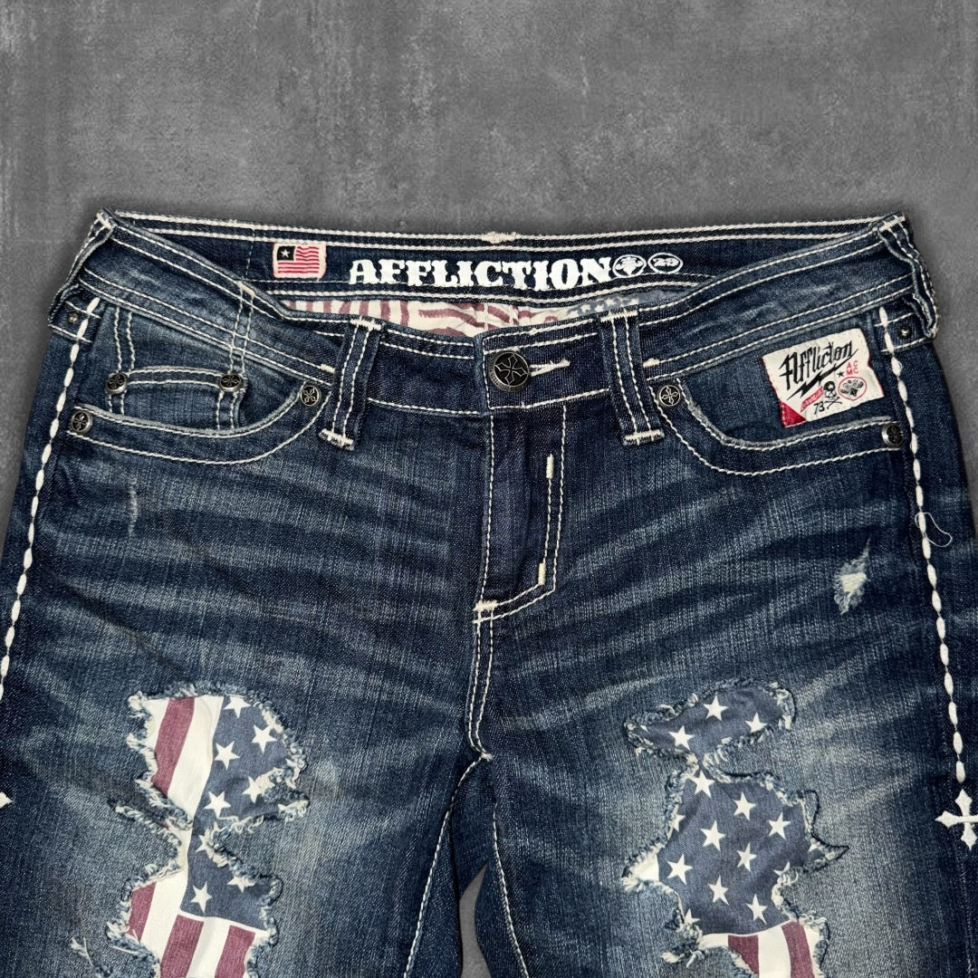 RARE Affliction Flared Jeans