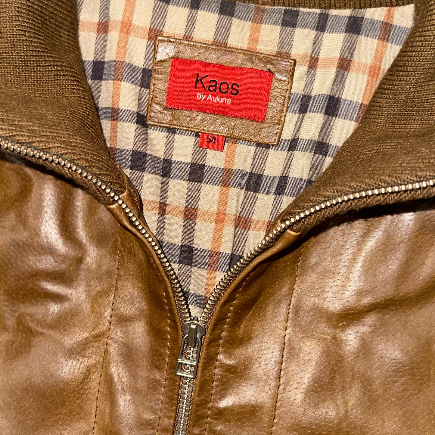 Vintage Kaos Leather Pilot Jacket