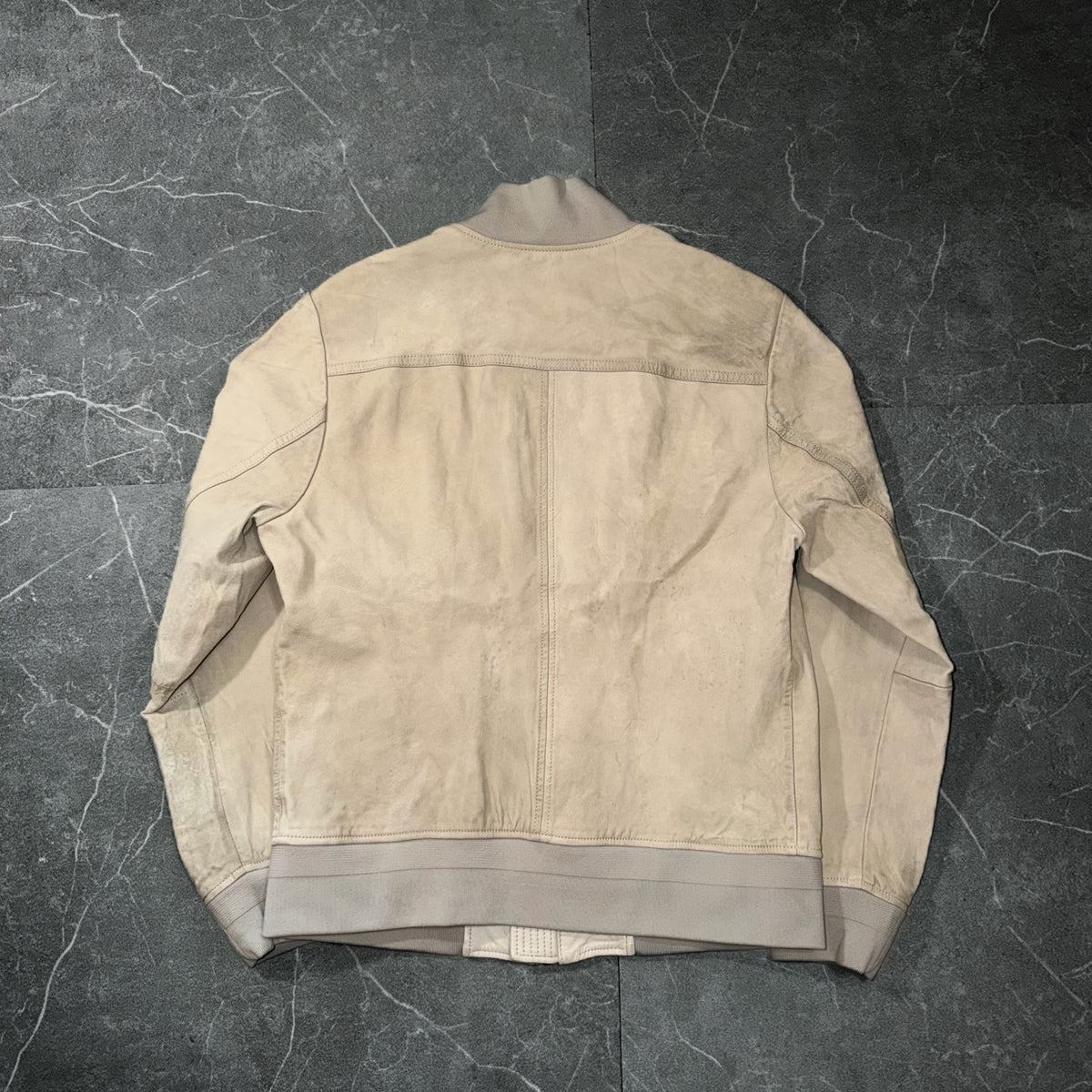 BOSS Suede Leather Bomber Jacket