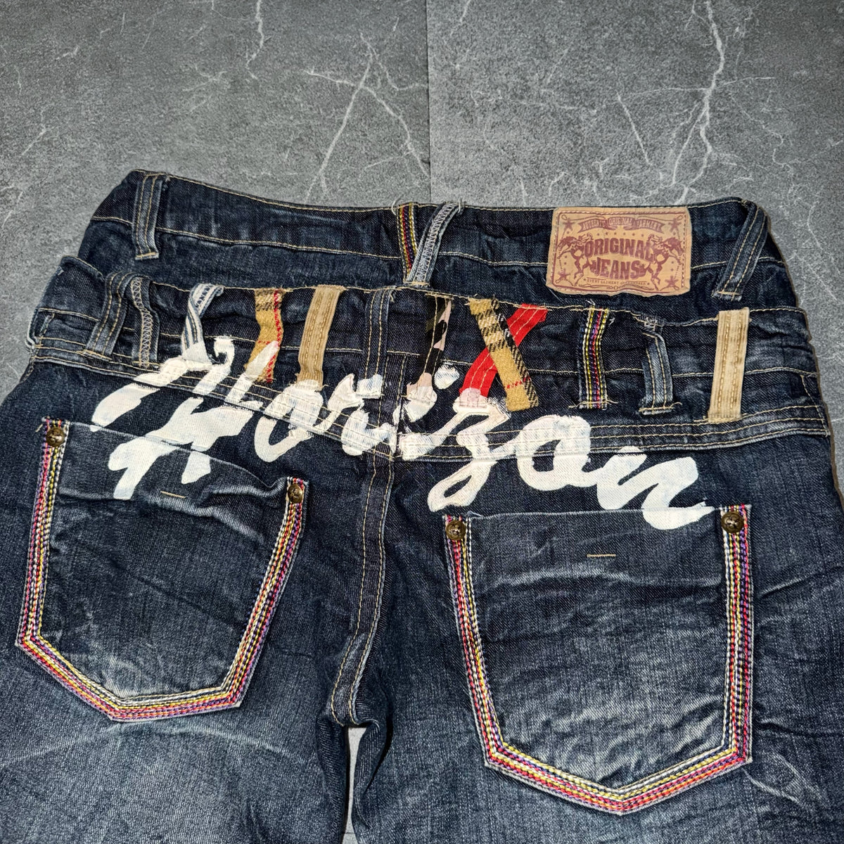 Y2k Unbranded Double Waist Bootcut Jeans
